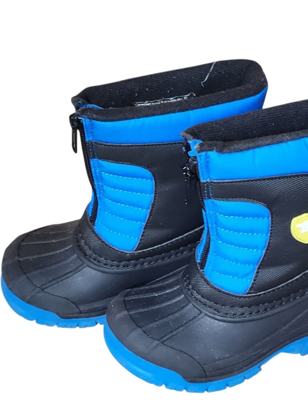 Arctic Shield Kids' Unisex WInter Snow Boots Easy On/Off Zip Size 9 Toddler Blue